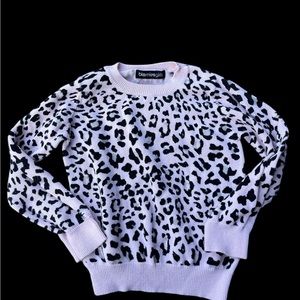 Pink & Black Chita  Print Sweater by Bloomingdales Cute !  Little girls Size 4
